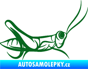 Samolepka Kobylka 001 pravá tmavě zelená