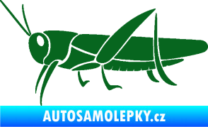 Samolepka Kobylka 002 levá tmavě zelená