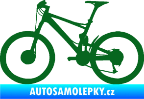 Samolepka Kolo 001 levá - (horské kolo) tmavě zelená