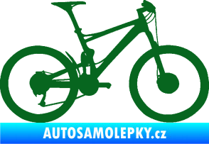 Samolepka Kolo 001 pravá - (horské kolo) tmavě zelená