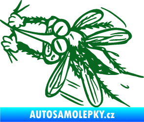 Samolepka Komár 002 levá tmavě zelená