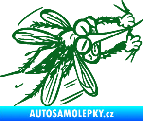 Samolepka Komár 002 pravá tmavě zelená