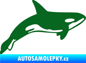 Samolepka Kosatka 001 pravá tmavě zelená