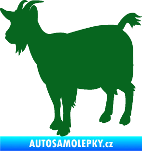 Samolepka Koza 001 levá tmavě zelená