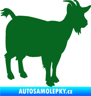 Samolepka Koza 001 pravá tmavě zelená