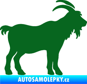 Samolepka Kozel 008 pravá silueta tmavě zelená