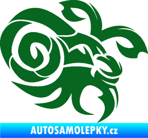Samolepka Kozoroh 003 pravá tmavě zelená