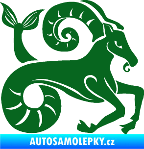 Samolepka Kozoroh 005 pravá tmavě zelená