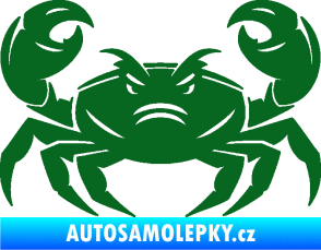 Samolepka Krab 003 tmavě zelená