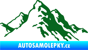 Samolepka Krajina hory 006 pravá tmavě zelená