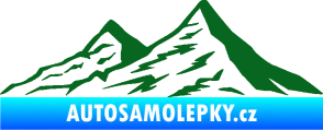 Samolepka Krajina hory 009 levá tmavě zelená