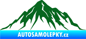 Samolepka Krajina hory 010 pravá tmavě zelená
