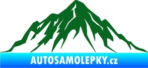 Samolepka Krajina hory 010 levá tmavě zelená