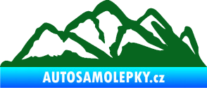 Samolepka Krajina hory 013 pravá tmavě zelená