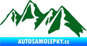Samolepka Krajina hory 015 pravá tmavě zelená