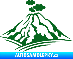Samolepka Krajina hory 018 pravá tmavě zelená