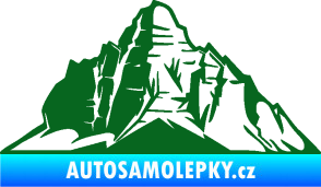 Samolepka Krajina hory 022 levá tmavě zelená