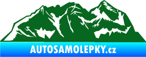 Samolepka Krajina hory 024 levá tmavě zelená