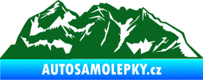 Samolepka Krajina hory 024 pravá tmavě zelená