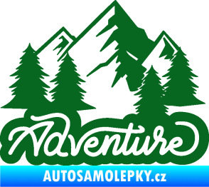 Samolepka Krajina hory 026 tmavě zelená