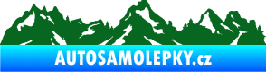 Samolepka Krajina hory 034 levá tmavě zelená