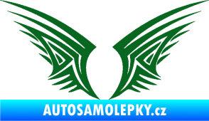 Samolepka Křídla 005 tmavě zelená