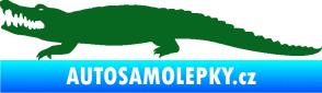 Samolepka Krokodýl 002 levá tmavě zelená