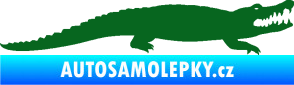 Samolepka Krokodýl 002 pravá tmavě zelená