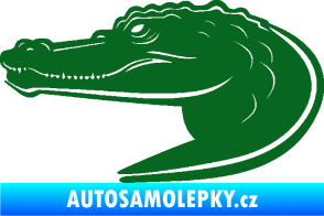 Samolepka Krokodýl 004 levá tmavě zelená