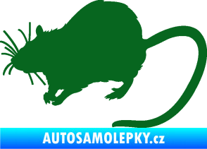 Samolepka Krysa 002 levá tmavě zelená