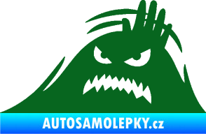 Samolepka Kuk 005 levá vzteklý šmírák tmavě zelená