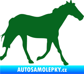 Samolepka Kůň 012 pravá tmavě zelená