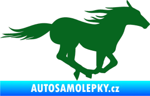 Samolepka Kůň 029 pravá tmavě zelená