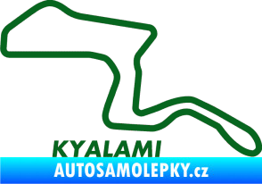 Samolepka Okruh Kyalami tmavě zelená