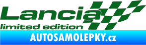 Samolepka Lancia limited edition pravá tmavě zelená