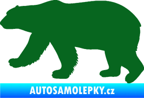 Samolepka Lední medvěd 002 levá tmavě zelená