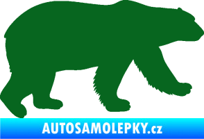 Samolepka Lední medvěd 002 pravá tmavě zelená