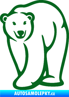 Samolepka Lední medvěd 004 levá tmavě zelená