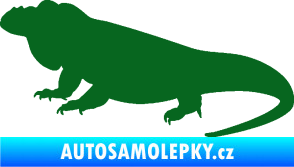 Samolepka Leguán 001 levá tmavě zelená