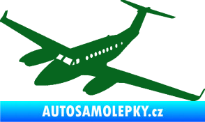 Samolepka Letadlo 010 levá tmavě zelená