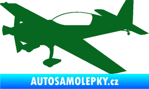 Samolepka Letadlo 016 levá tmavě zelená
