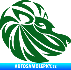 Samolepka Lev zvěrokruh 003 pravá tmavě zelená