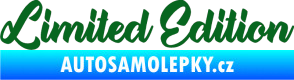 Samolepka Limited edition 006 tmavě zelená