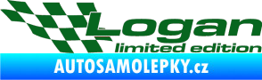 Samolepka Logan limited edition levá tmavě zelená