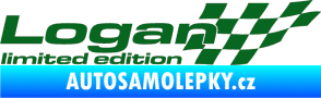 Samolepka Logan limited edition pravá tmavě zelená