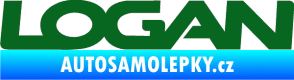 Samolepka Logan tmavě zelená