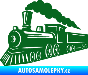 Samolepka Lokomotiva 003 levá tmavě zelená