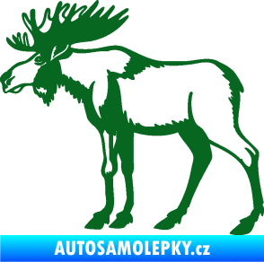 Samolepka Los 005 levá tmavě zelená