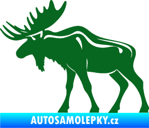 Samolepka Los 006 levá tmavě zelená