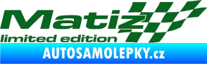 Samolepka Matiz limited edition pravá tmavě zelená